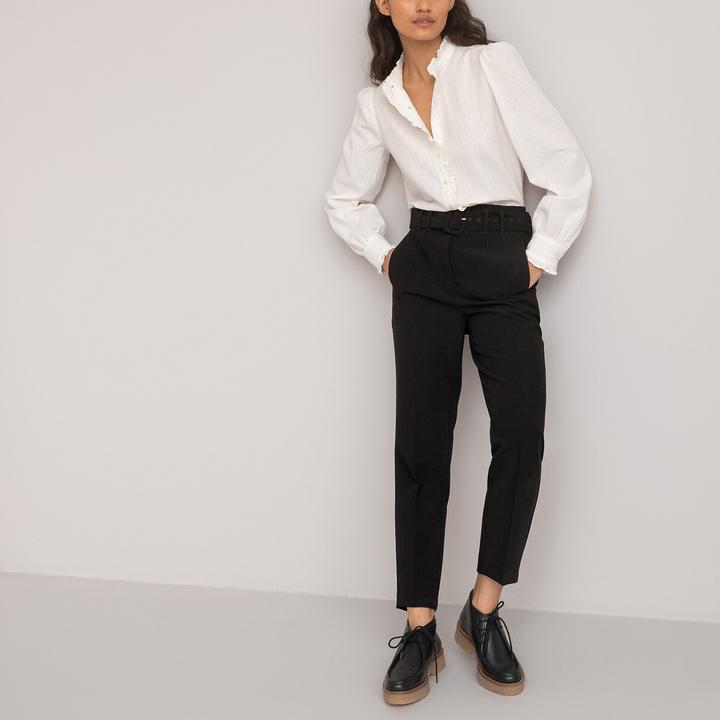 Produktbild La Redoute Collections Langärmelige Bluse mit Rüschenkragen (42)