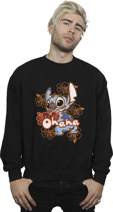Produktbild Disney Lilo And Stitch Ohana Orange Hibiscus Sweatshirt (M)