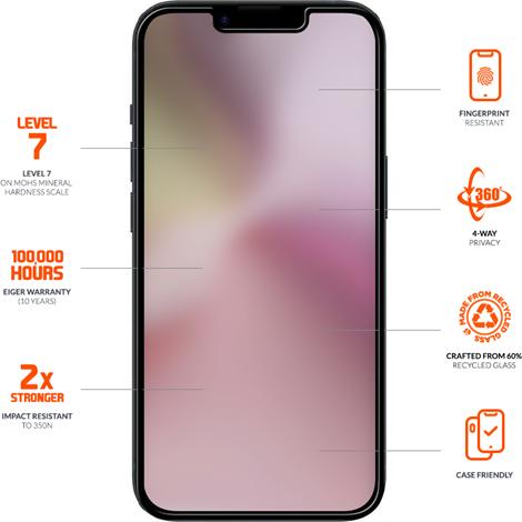 Image du produit Eiger Mountain Glass Black Edge (1 pièce(s), Apple iPhone 16e)