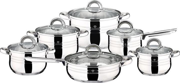 Actual product image Blaumann Gourmet (24 cm, Pan set + pot set, Stainless steel)