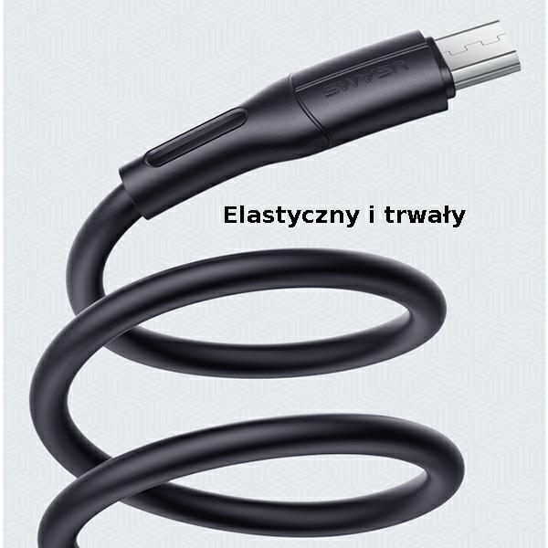 Produktbild Usams Kabel U68 microUSB 2A Fast Charge 1m bialywhite SJ502USB02 USSJ502 (1 m, USB 2.0)