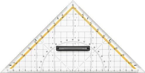 Actual product image Office Depot Protractor with handle plastic 250 mm (250 mm)