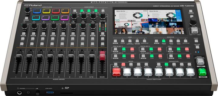 Image du produit Roland Mélangeur AV HD-SDI/HDMI 8 canaux avec USB-C et streaming réseau