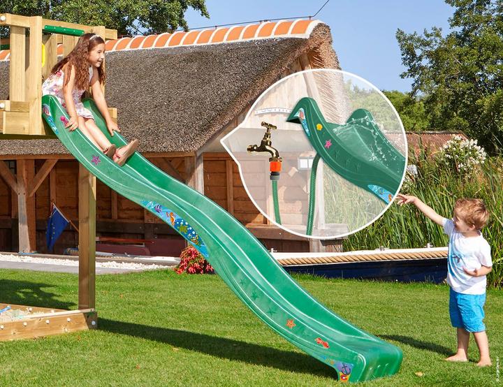 Produktbild Jungle Gym Wellenrutsche lang Dunkelgrün