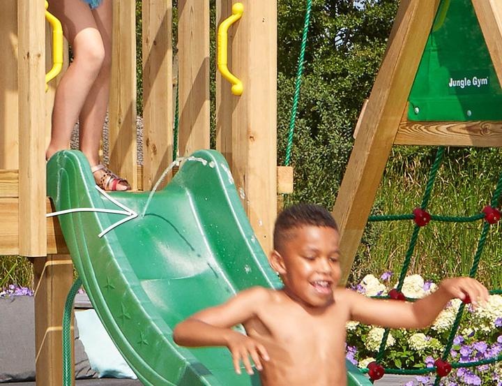 Produktbild Jungle Gym Wellenrutsche lang Dunkelgrün