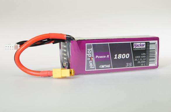 Produktbild Hacker LiPo Pack TF Power-X 1800mAh 3S MTAG (11.10 V, 1800 mAh)