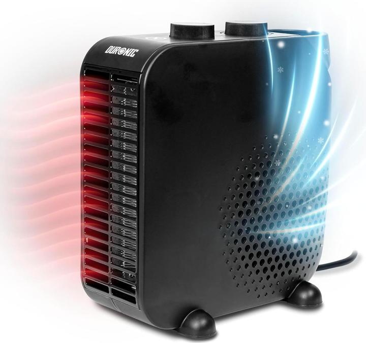 Actual product image Duronic Energiesparender Heizlüfter HV21 mit Überhitzungsschutz (2000 W)