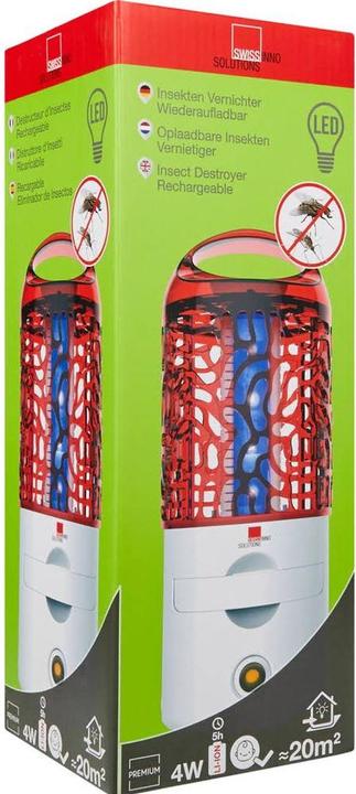 Actual product image Swissinno Mobile Insekten-Falle 4 Watt LED wiederaufladbar