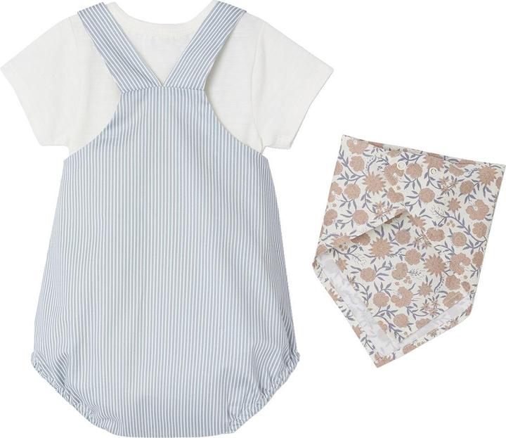 Immagine prodotto Vertbaudet Baby-Set: Kurzoverall, Body & Halstuch (74)
