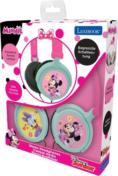 Produktbild Lexibook Disney Minnie Mouse Stereo Kopfhörer für Kinder, faltbar, kabelgebunden, mit Lautstärkebegrenzung