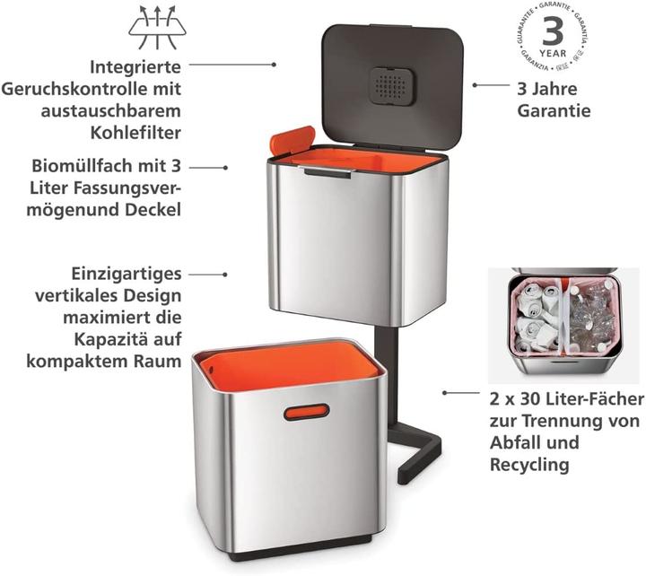 Image du produit Joseph Joseph Station de recyclage Totem (60 l)