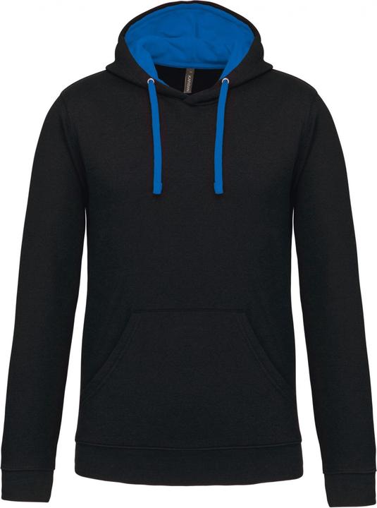 Kariban Sweatshirt mit kontrastierender Kapuze
