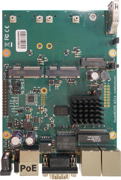 Actual product image MikroTik RBM33G wired router Black, Green, Grey