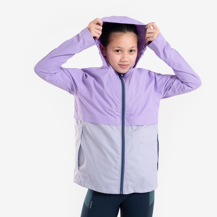 Produktbild Kiprun Laufjacke Kinder 3-in-1 wasserdicht herausnehmbare Innenjacke - lila (122)