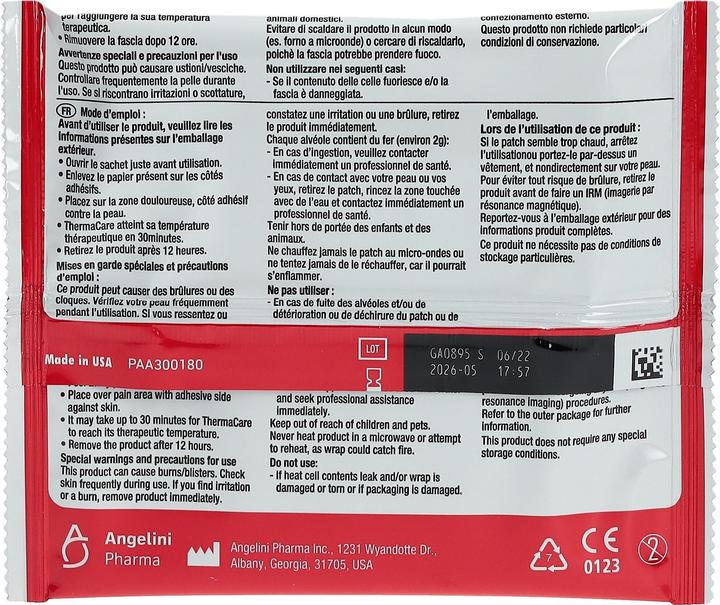 Immagine prodotto Thermacare Pad di calore (6 x)