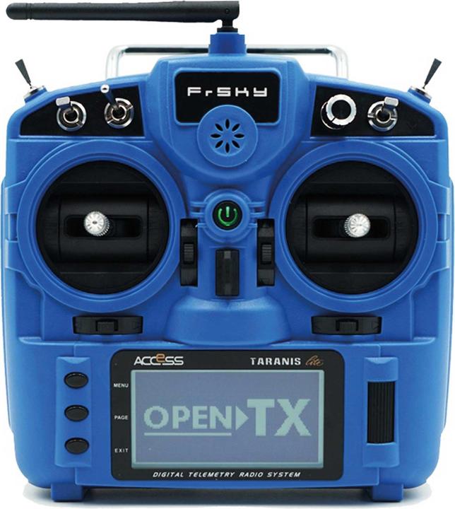 FrSky taranis x9 lite eu/lbt transmitter set blue german menu guide, sd-card, 2.4ghz (without batteries)