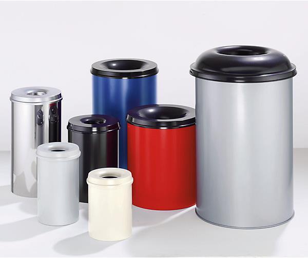 Produktbild kaiserkraft Papierkorb, selbstlöschend (80 l)