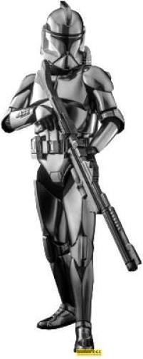 Image du produit Hot Toys Star Wars figurine 1/6 Clone Trooper (Chrome Version) 30 cm