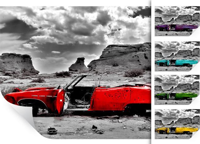 Image du produit Trenddeko Cadillac rouge (45 x 30 cm)