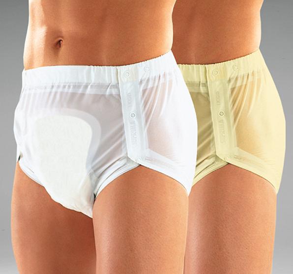 Image du produit Suprima Slip en PVC boutonnable pour Femmes et Hommes blanc (1 x, Large)