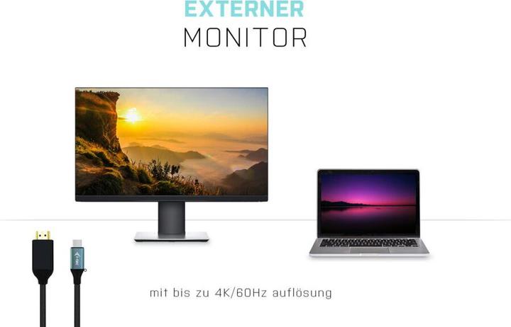 Actual product image i-tec USB Typ C — HDMI (Typ A) (1.50 m, USB Type C)