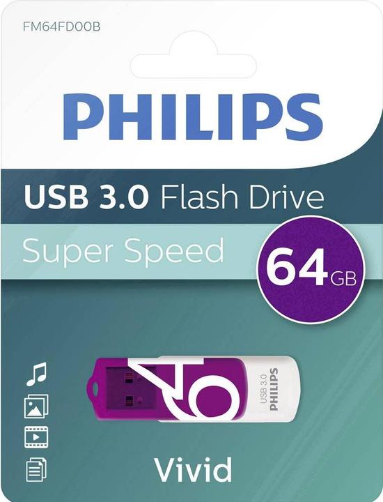Produktbild Philips Vivid Edition (64 GB, USB-A, USB 3.1)