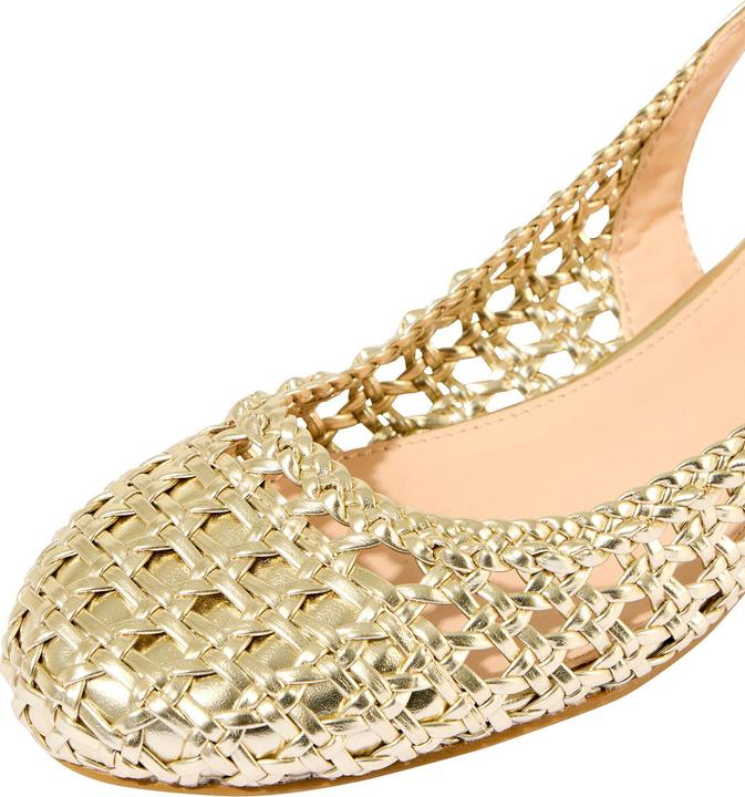 Immagine prodotto Joe Browns Woven Metallic Block Heel Sling Back Shoes (42)
