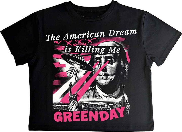 Green Day American Dream Crop Top (Girlie) (M)