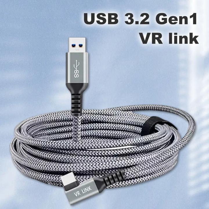 Image du produit Hermex Câble pour lunettes VR Oculus Quest Câble de données pour casque VR Câble USB