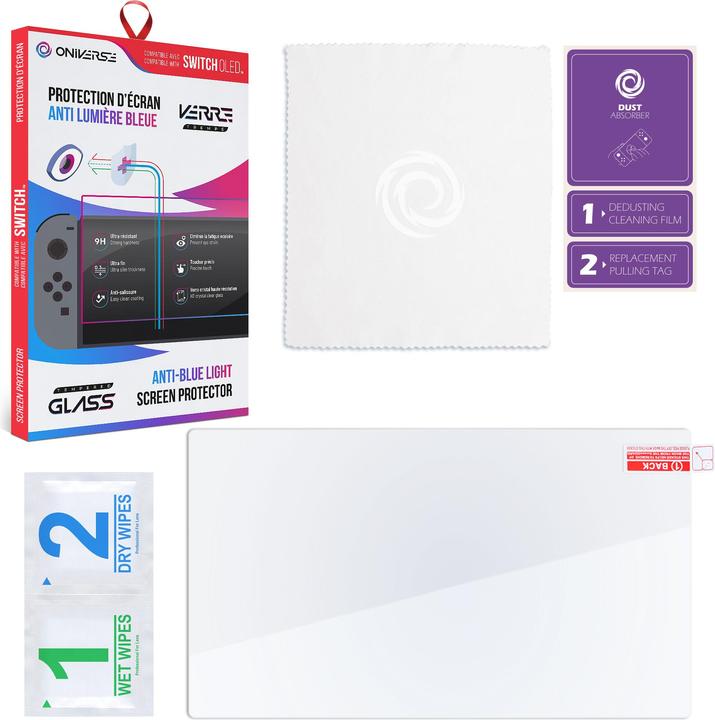 Actual product image Oniverse ONISPAB-SWIOLED game console part/accessory Screen protector (Switch OLED)