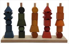 Wooden Story Rainbow Stacking Toy (English)