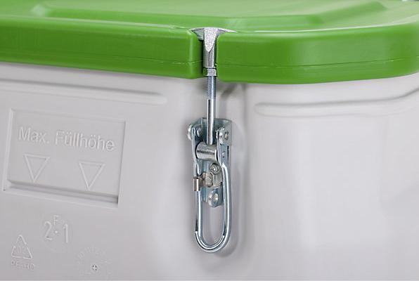 Immagine prodotto Cemo Cassone mobile per merci pericolose Cassone grigio Coperchio verde 250 litri