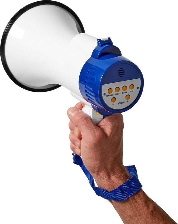 Immagine prodotto Nedis Megafono | Portata massima: 250 m | Controllo volume massimo: 115 dB | Microfono incorporato (Megafono)