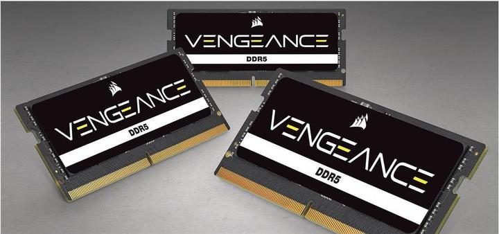 Image du produit Corsair DDR5, 5600MT/s 64Go 2x32Go SODIMM, Unbuffered, 48-48-48-90, Black PCB, Std PMIC, 1.1V, VENGEANCE DDR (2 x 32GB, 5600 MHz, RAM DDR5, SO-DIMM)