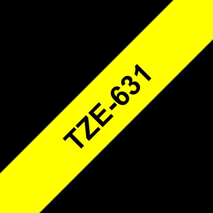 Actual product image Brother TZE-631S LAMINATED TAPE 12 MM (1.20 cm, Yellow)