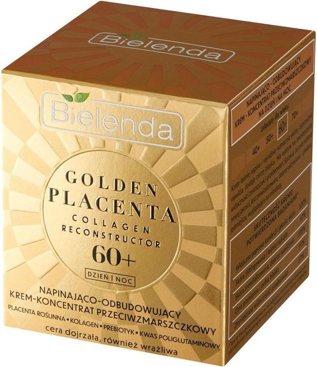 Bielenda Goldene Plazenta 60+ Straffendes, aufbauendes Anti-Falten (Körpercreme, 50 ml)