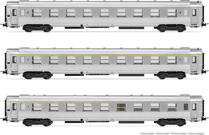 Produktbild Hornby SNCF 3 Personewagen DEV Inox A9 + B10 + A5s Ep III (Spur H0)