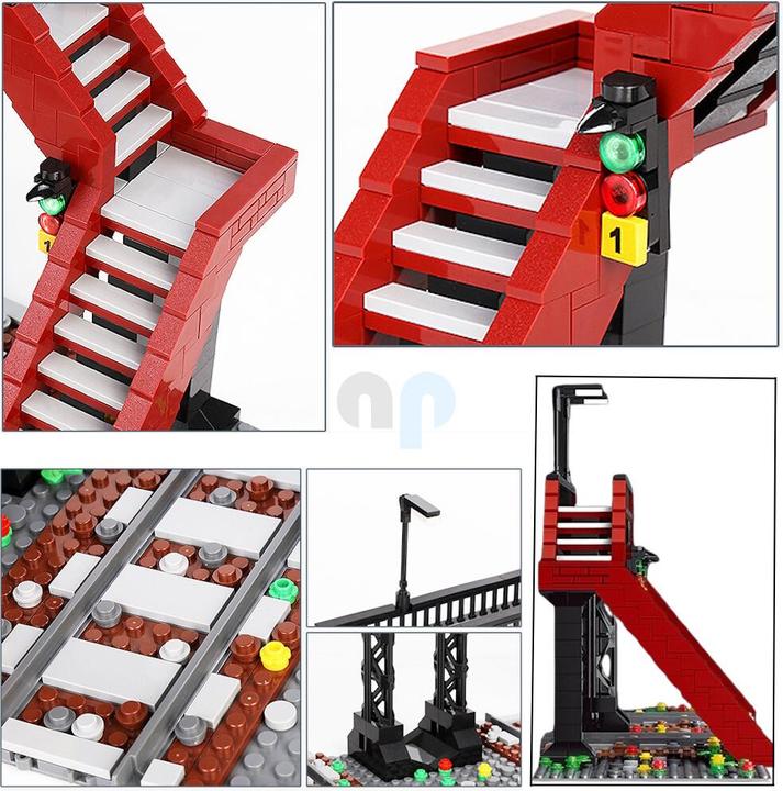 Produktbild Mould King World Railway Railroad Crossing