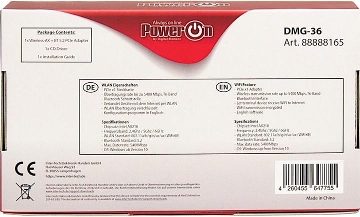 Actual product image Intertech DMG-36 (Mini PCI Express)