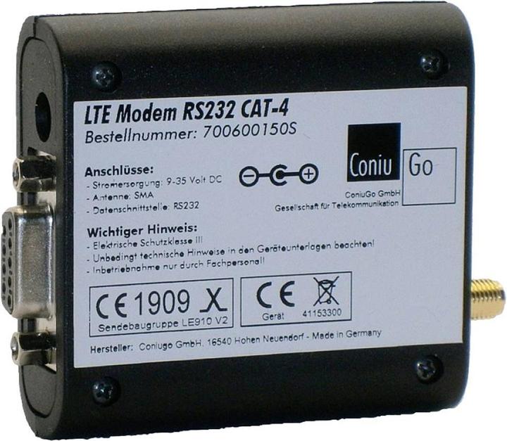 Produktbild Coniugo 700600150S LTE Modem 9 V/DC, 12 V/DC, 24 V/DC, 35 V/DC