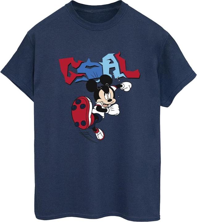 Immagine prodotto Disney Mickey Mouse Goal Striker Pose Maglietta Ampia Donna (S)