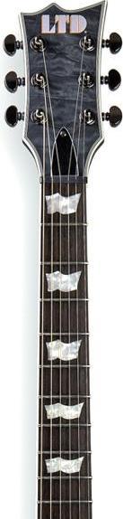 Actual product image ESP LTD EC-401 QM STBLKS Electric Guitar See Thru Black (Electric guitar, Pao-Ferro, Mahogany, Fingerboard, Grover mechanics)