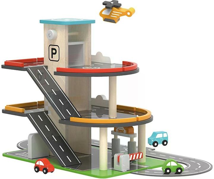 Produktbild Viga Toys Parkhaus mit Tankstelle