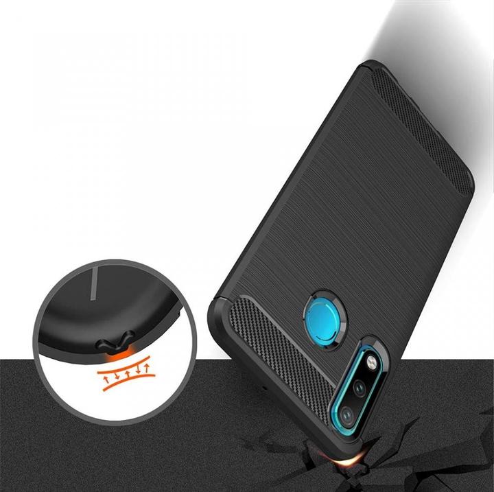 Immagine prodotto Screenguard Huawei P30 Lite Cover Carbon Brushed Soft TPU (Huawei P30 Lite)