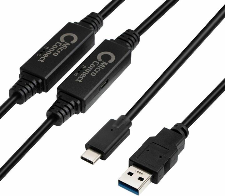 Actual product image MicroConnect USB C – USB A (10 m, USB 3.2 Gen 1)