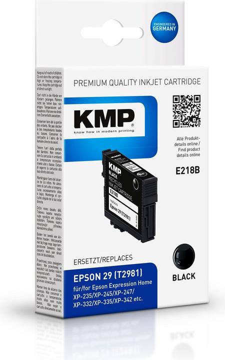 Actual product image KMP E218B Ink cartridge compatible with Epson T 2981 (FC)