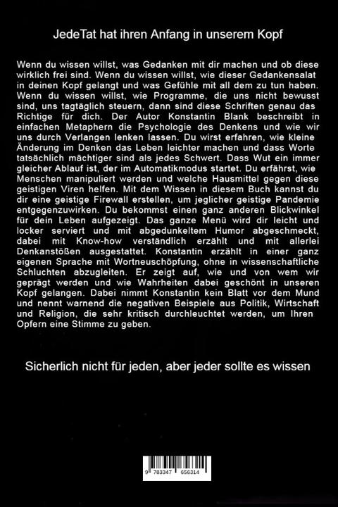 Produktbild Tatort Kopf (Deutsch, Konstantin Hagen Blank, 2022)