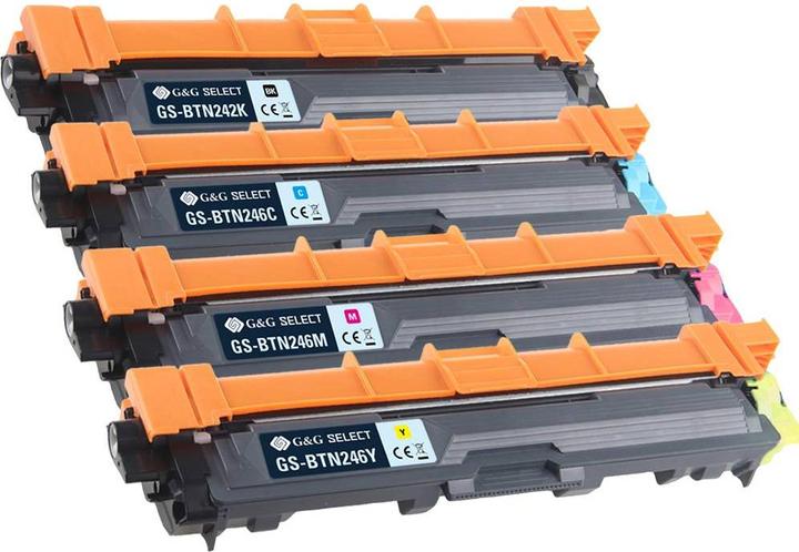 Actual product image G&G Toner replaces Brother TN-242BK/TN-246CMY Compatible Combi-Pack Black, Cyan, Magenta, Yellow TN-