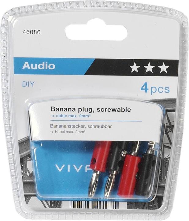 Produktbild Vivanco 46/50 01 Bananenstecker
