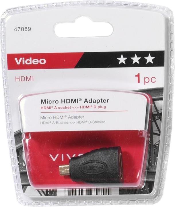 Produktbild Vivanco Videoadapter (Micro HDMI, 1.15 cm)